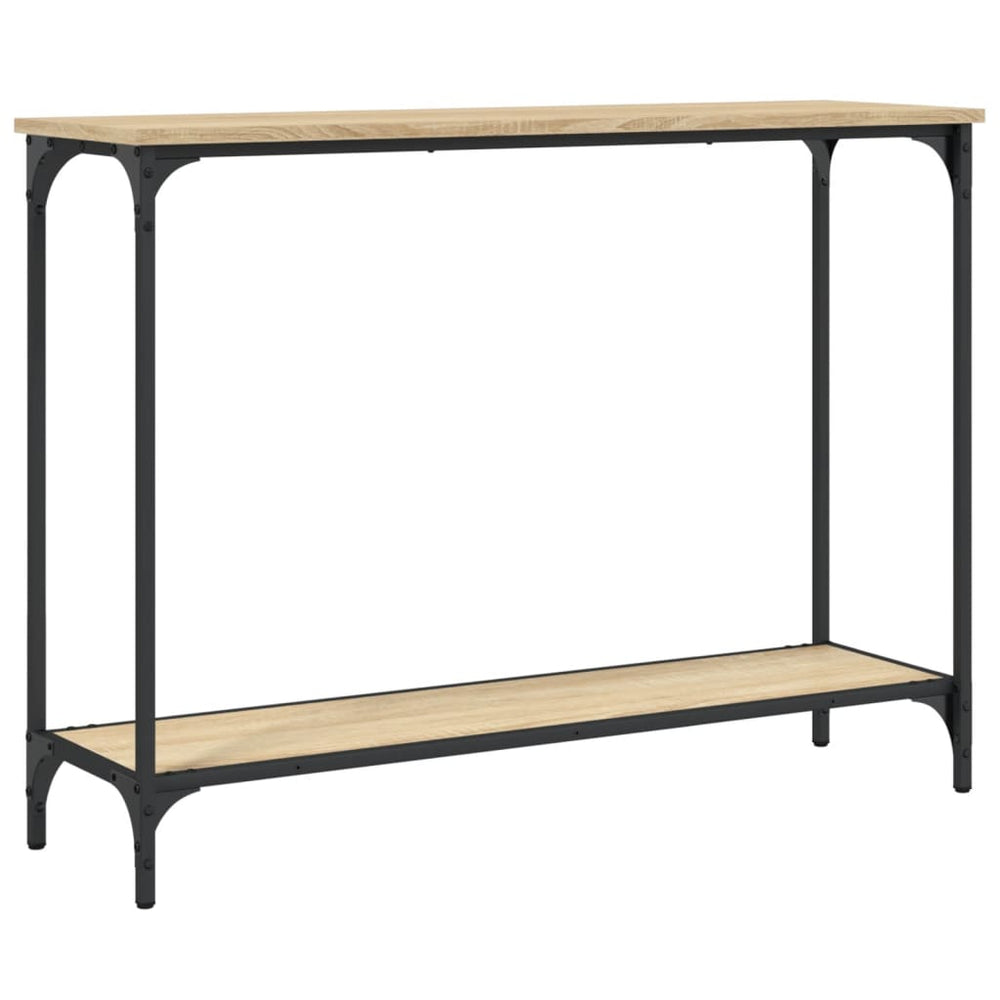 Wandtafel 101x30,5x75 cm bewerkt hout sonoma eikenkleurig MeubelReus