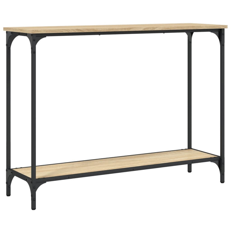 Wandtafel 101x30,5x75 cm bewerkt hout sonoma eikenkleurig MeubelReus