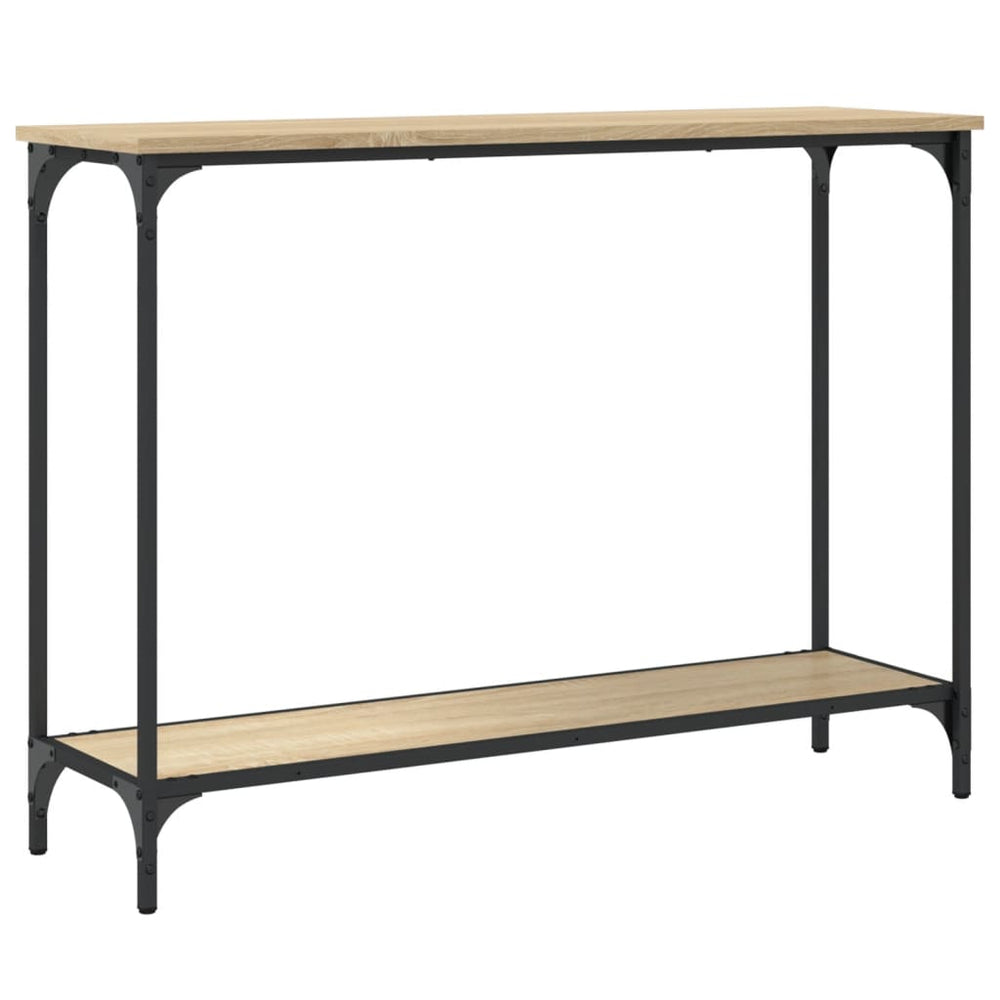 Wandtafel 101x30,5x75 cm bewerkt hout sonoma eikenkleurig MeubelReus
