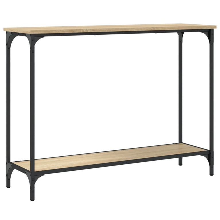Wandtafel 101x30,5x75 cm bewerkt hout sonoma eikenkleurig MeubelReus