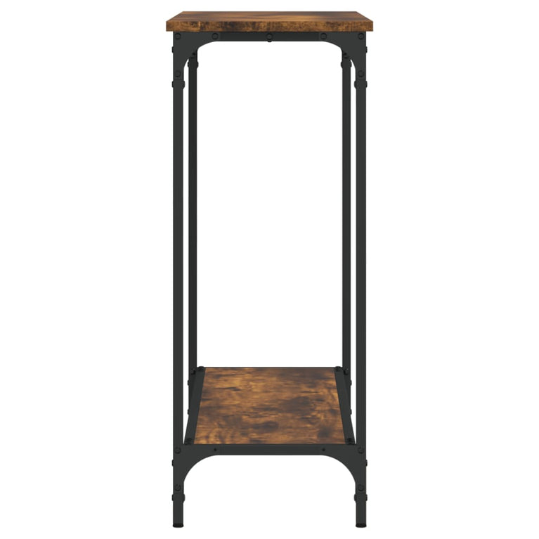 Wandtafel 101x30,5x75 cm bewerkt hout gerookt eikenkleurig MeubelReus