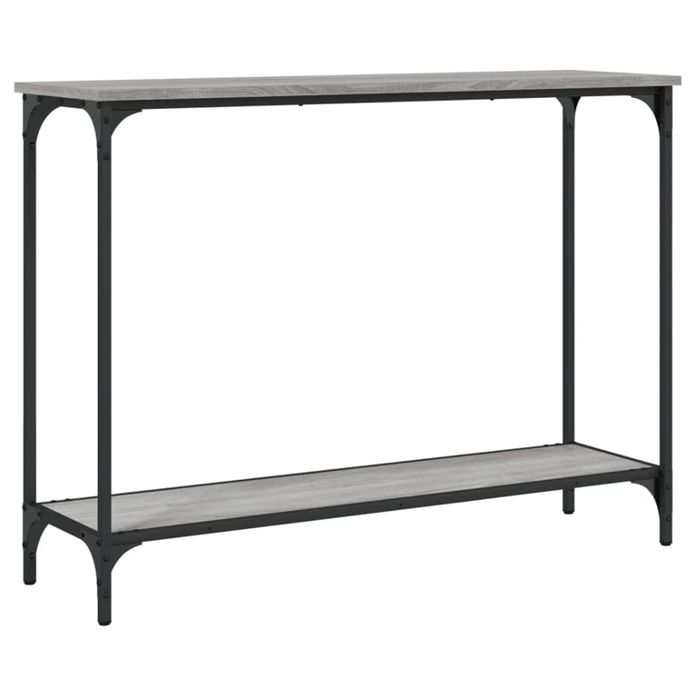 Wandtafel 101x30,5x75 cm bewerkt hout grijs sonoma eikenkleurig MeubelReus