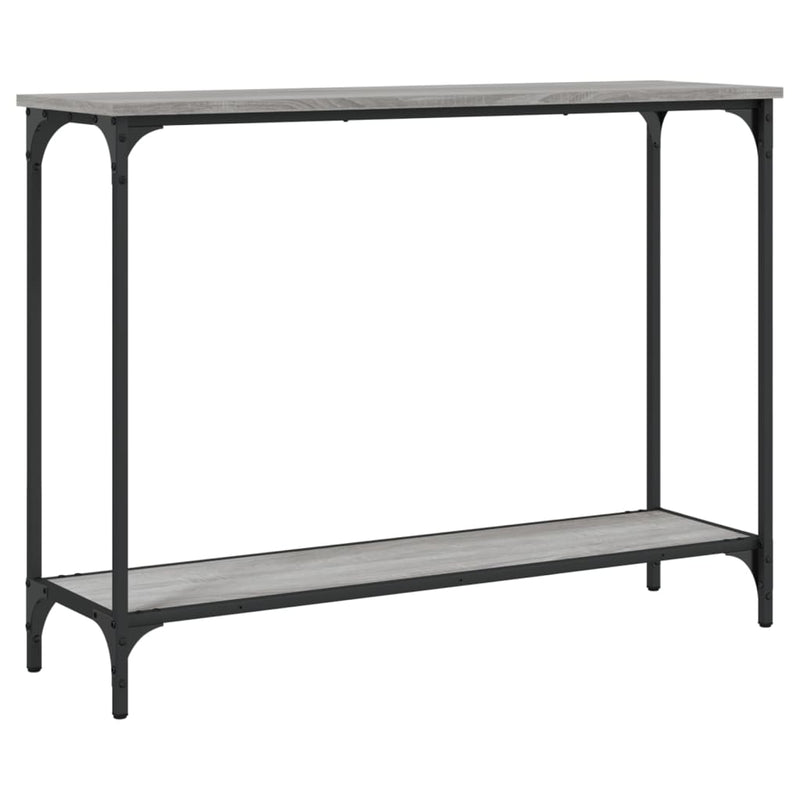 Wandtafel 101x30,5x75 cm bewerkt hout grijs sonoma eikenkleurig MeubelReus