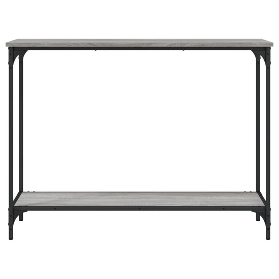 Wandtafel 101x30,5x75 cm bewerkt hout grijs sonoma eikenkleurig MeubelReus