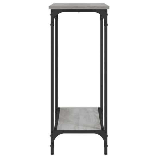 Wandtafel 101x30,5x75 cm bewerkt hout grijs sonoma eikenkleurig MeubelReus
