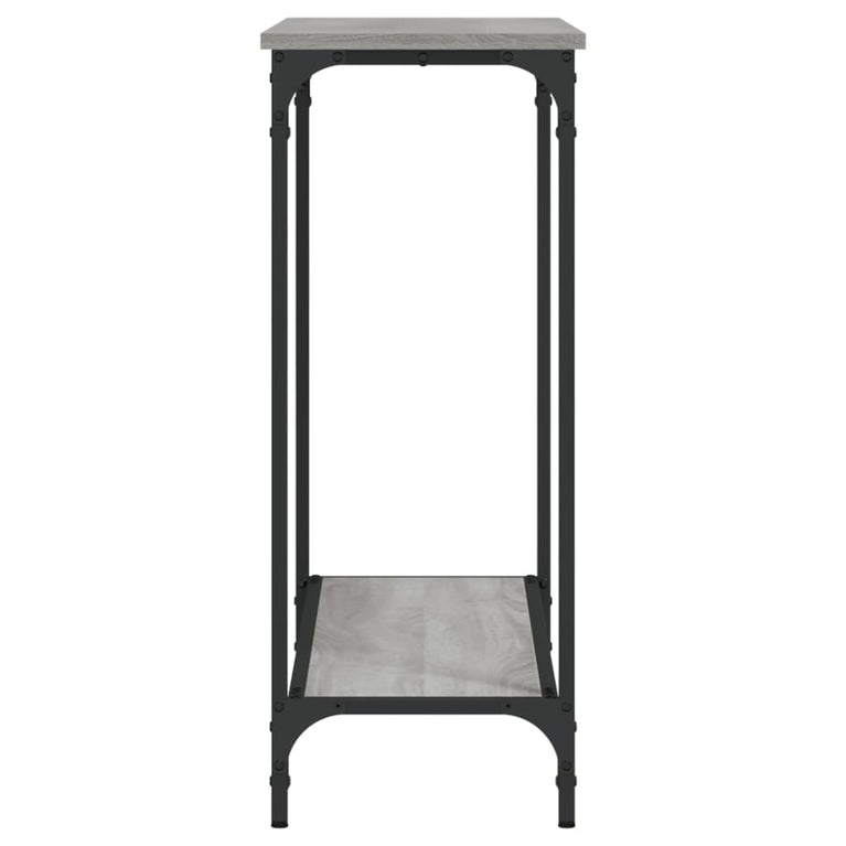 Wandtafel 101x30,5x75 cm bewerkt hout grijs sonoma eikenkleurig MeubelReus