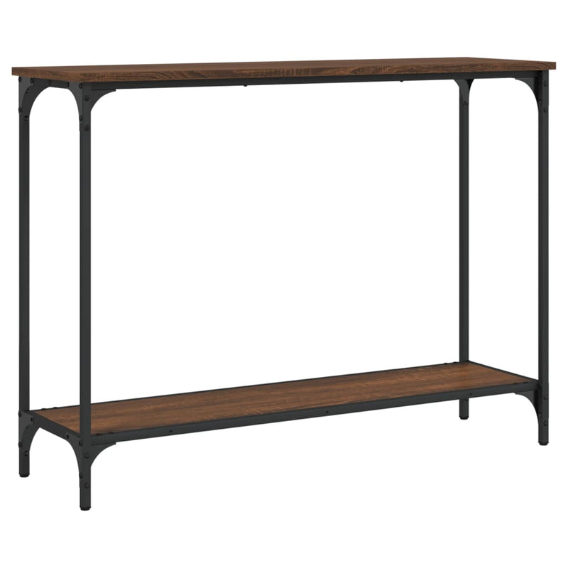 Wandtafel 101x30,5x75 cm bewerkt hout bruineikenkleurig MeubelReus