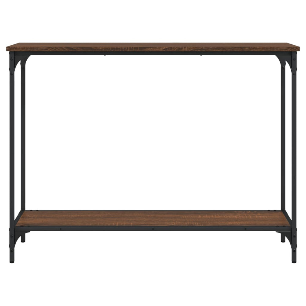 Wandtafel 101x30,5x75 cm bewerkt hout bruineikenkleurig MeubelReus