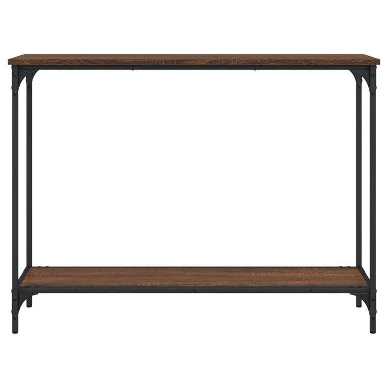 Wandtafel 101x30,5x75 cm bewerkt hout bruineikenkleurig MeubelReus