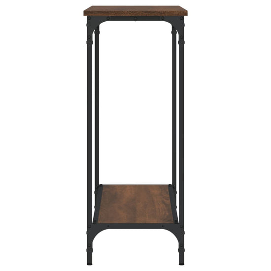 Wandtafel 101x30,5x75 cm bewerkt hout bruineikenkleurig MeubelReus