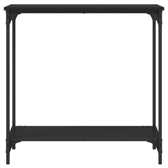Wandtafel 75x30,5x75 cm bewerkt hout zwart MeubelReus