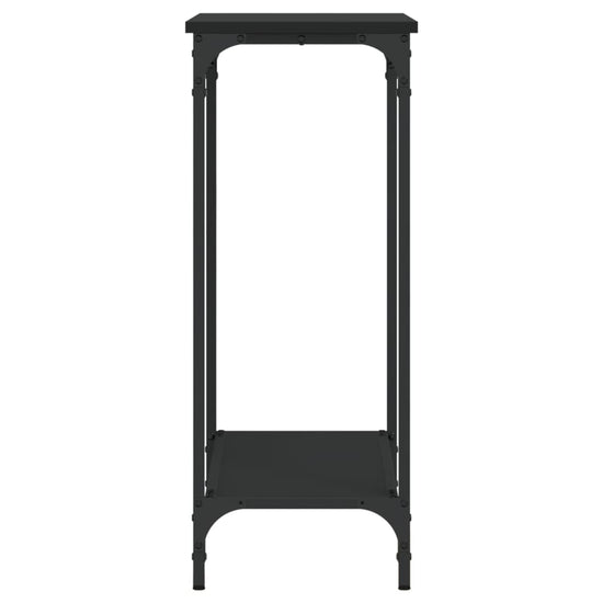 Wandtafel 75x30,5x75 cm bewerkt hout zwart MeubelReus