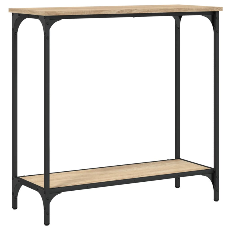 Wandtafel 75x30,5x75 cm bewerkt hout sonoma eikenkleurig MeubelReus