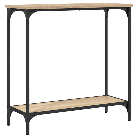 Wandtafel 75x30,5x75 cm bewerkt hout sonoma eikenkleurig MeubelReus