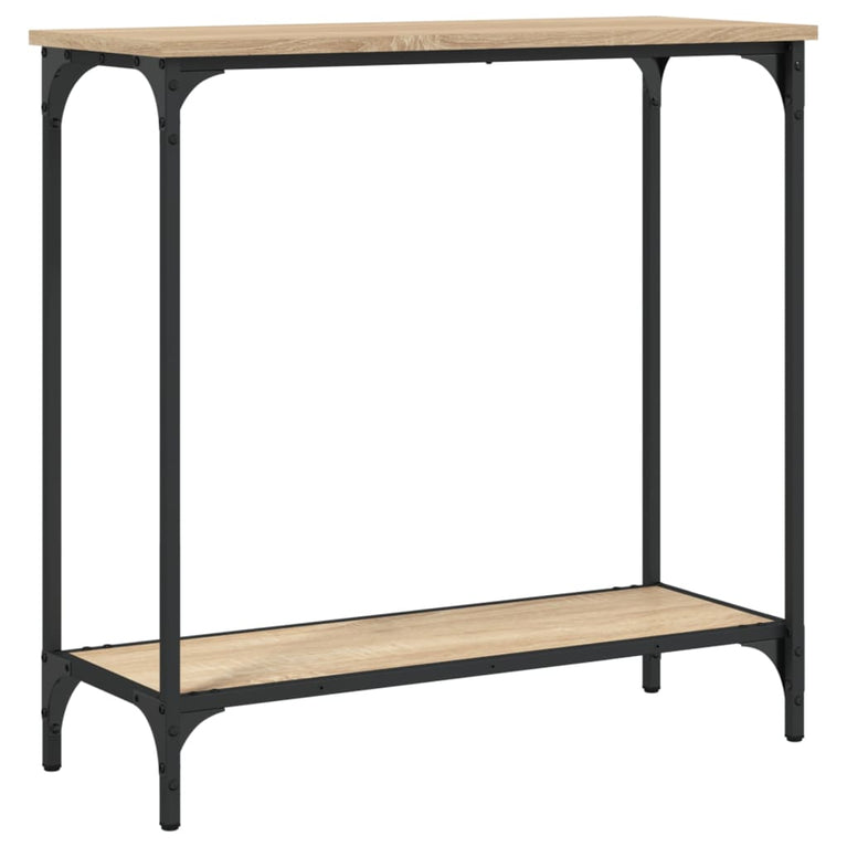Wandtafel 75x30,5x75 cm bewerkt hout sonoma eikenkleurig MeubelReus