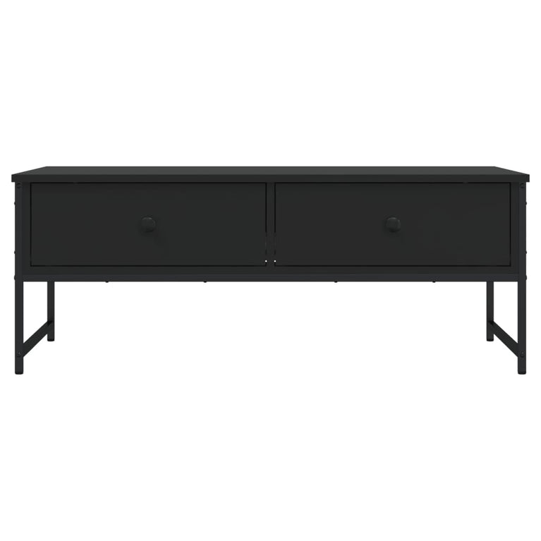 Salontafel 101x49x39,5 cm bewerkt hout zwart