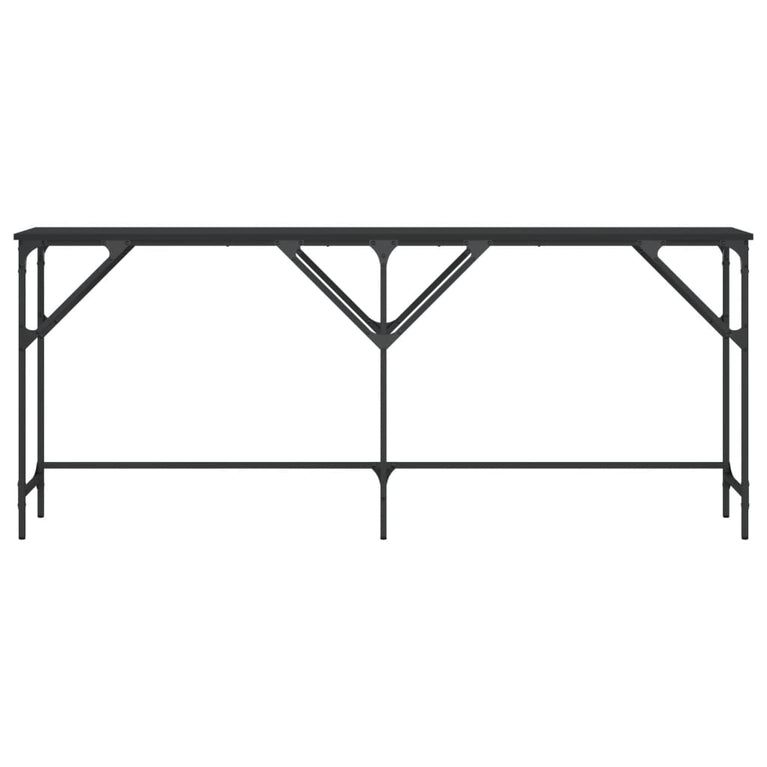 Wandtafel 180x29x75 cm bewerkt hout zwart