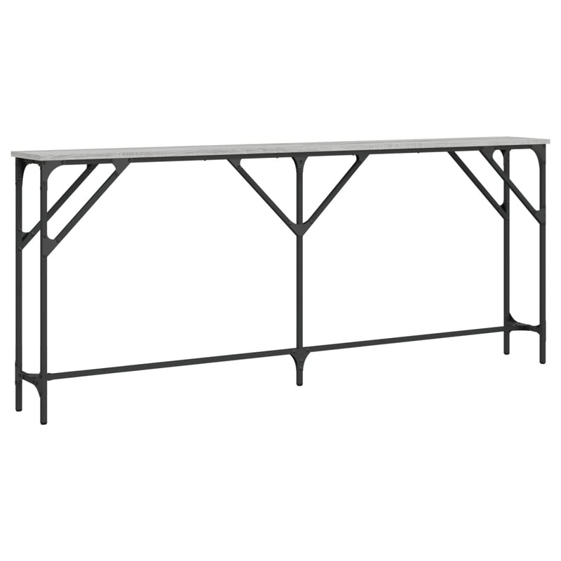Wandtafel 180x23x75 cm bewerkt hout grijs sonoma eikenkleurig MeubelReus
