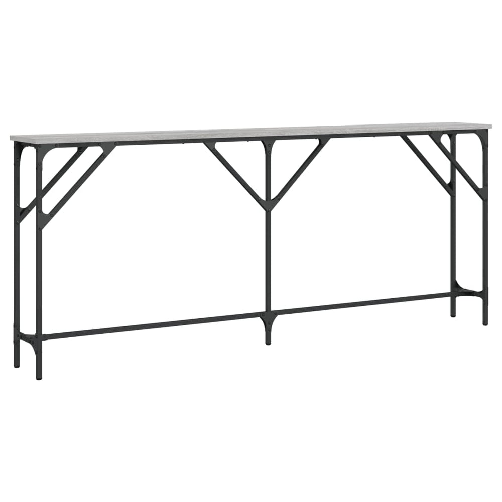 Wandtafel 180x23x75 cm bewerkt hout grijs sonoma eikenkleurig MeubelReus