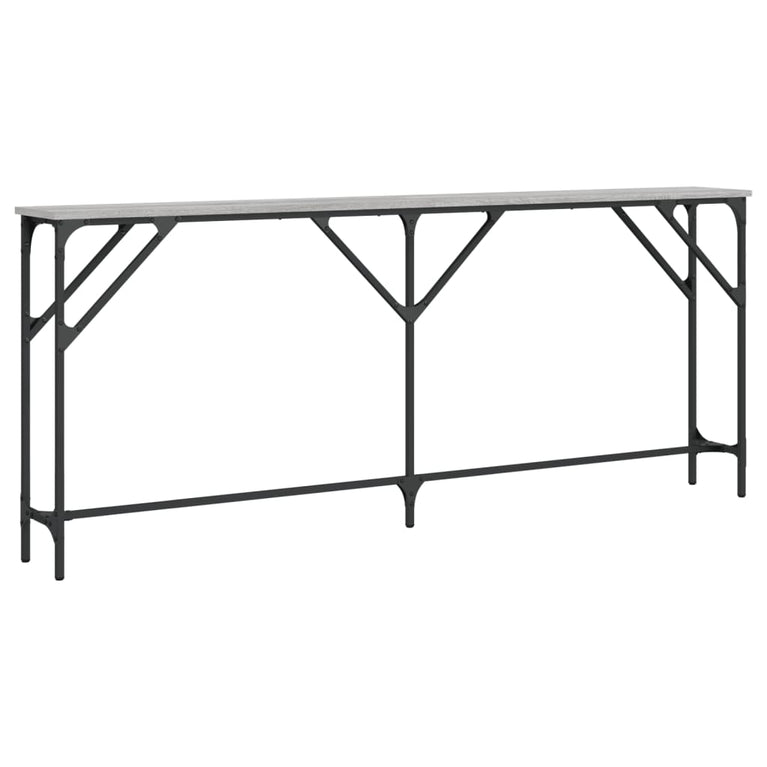 Wandtafel 180x23x75 cm bewerkt hout grijs sonoma eikenkleurig MeubelReus