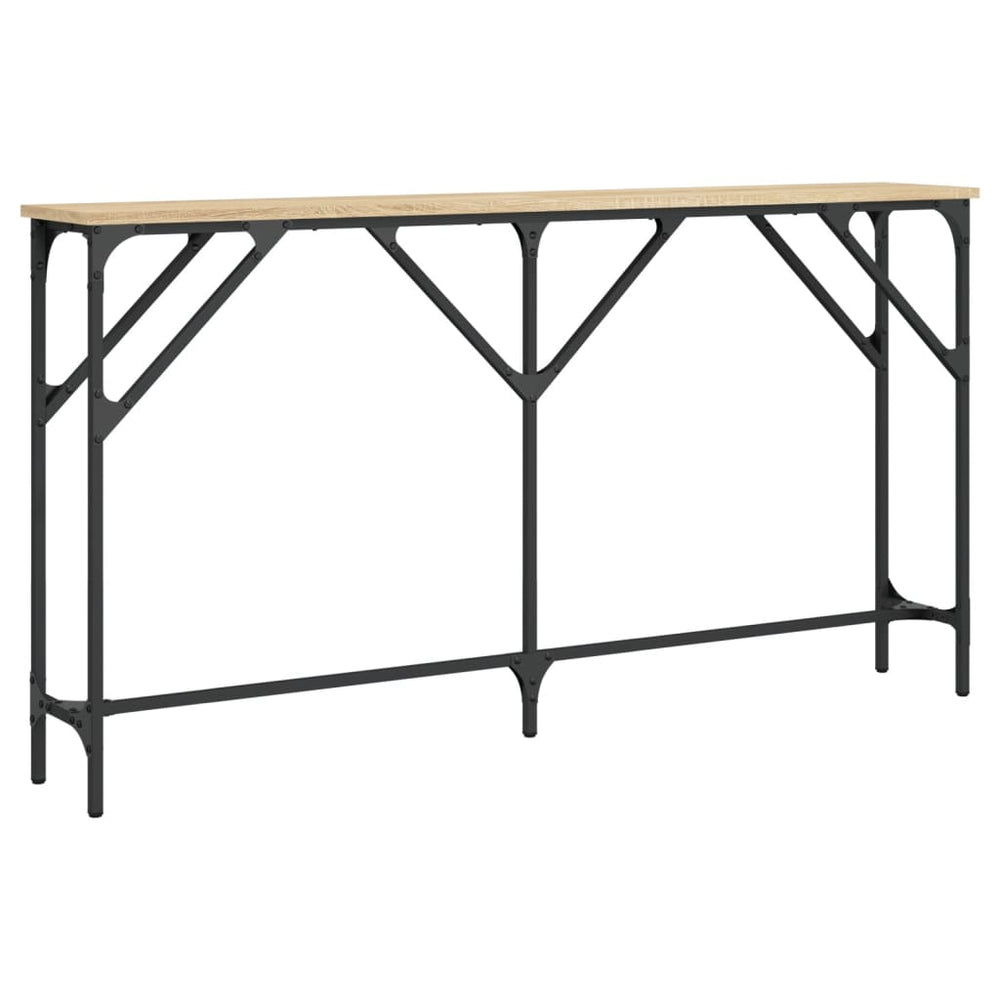 Wandtafel 140x23x75 cm bewerkt hout sonoma eikenkleurig MeubelReus