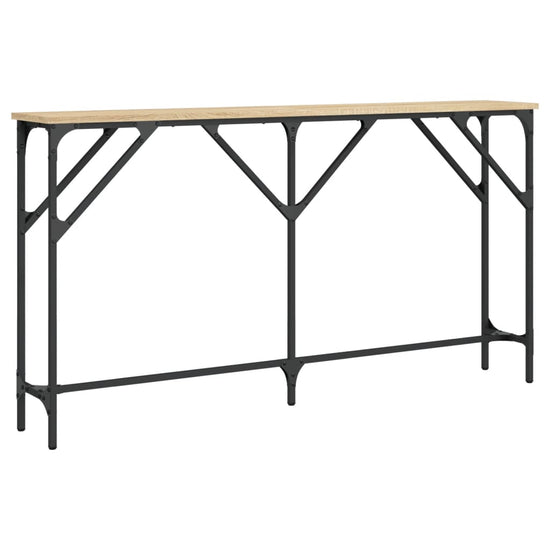 Wandtafel 140x23x75 cm bewerkt hout sonoma eikenkleurig MeubelReus