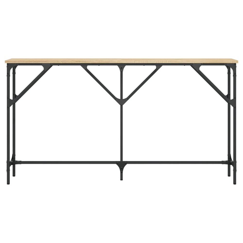 Wandtafel 140x23x75 cm bewerkt hout sonoma eikenkleurig MeubelReus