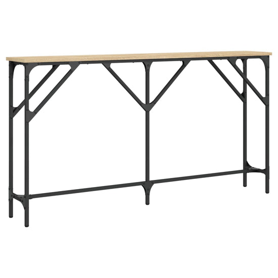 Wandtafel 140x23x75 cm bewerkt hout sonoma eikenkleurig MeubelReus