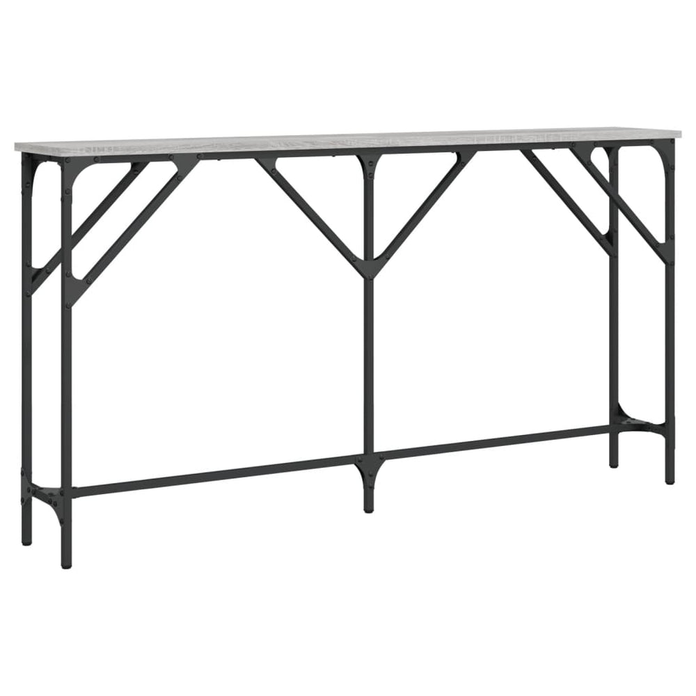 Wandtafel 140x23x75 cm bewerkt hout grijs sonoma MeubelReus