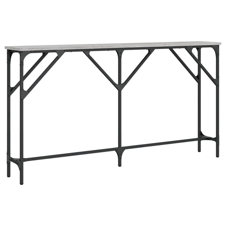 Wandtafel 140x23x75 cm bewerkt hout grijs sonoma MeubelReus
