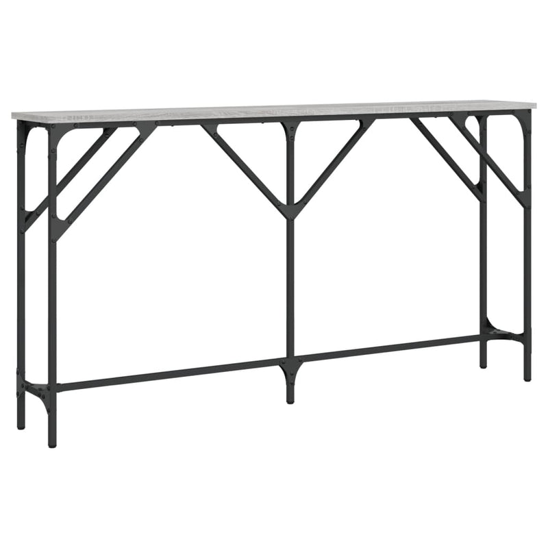 Wandtafel 140x23x75 cm bewerkt hout grijs sonoma MeubelReus