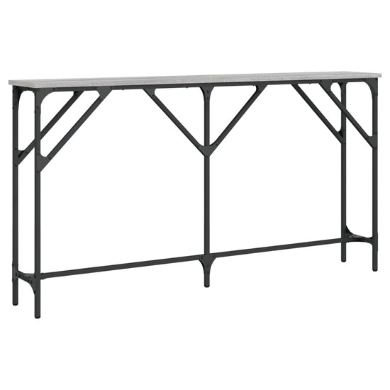 Wandtafel 140x23x75 cm bewerkt hout grijs sonoma MeubelReus