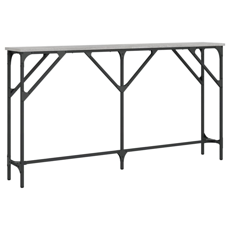 Wandtafel 140x23x75 cm bewerkt hout grijs sonoma MeubelReus