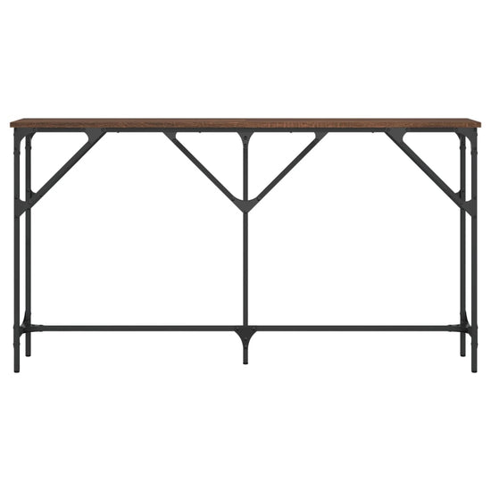 Wandtafel 140x23x75 cm bewerkt hout bruineikenkleurig MeubelReus