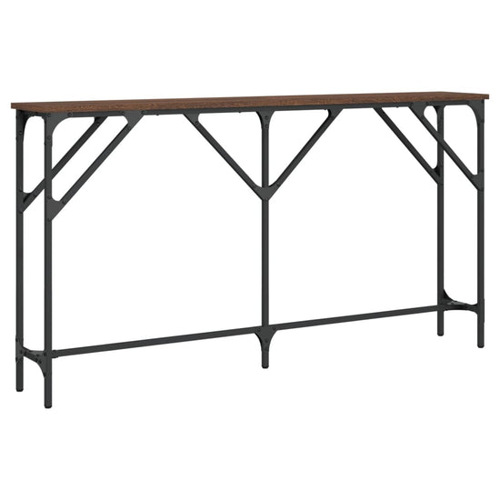 Wandtafel 140x23x75 cm bewerkt hout bruineikenkleurig MeubelReus