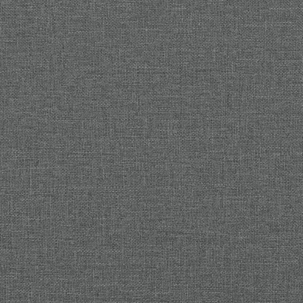 Bankje met rugleuning 120x62x75,5 cm stof donkergrijs MeubelReus