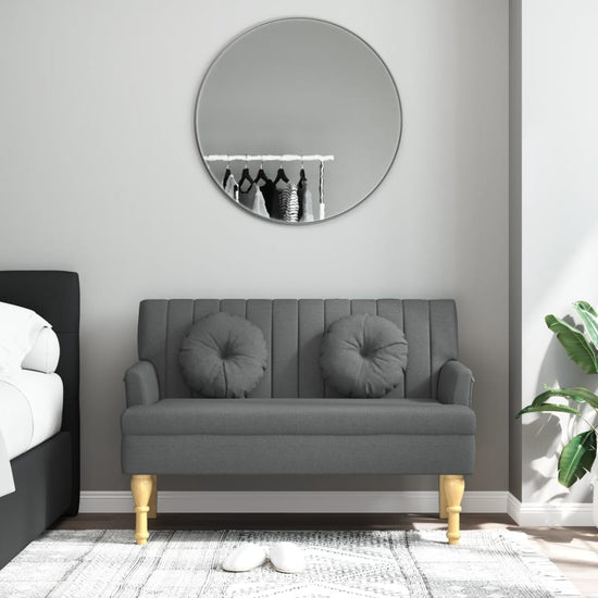 Bankje met kussens 113x64,5x75,5 cm stof donkergrijs MeubelReus