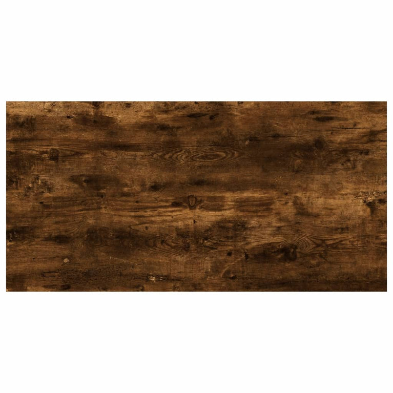 Wandschappen 8 st 40x20x1,5 cm bewerkt hout gerookt eikenkleur