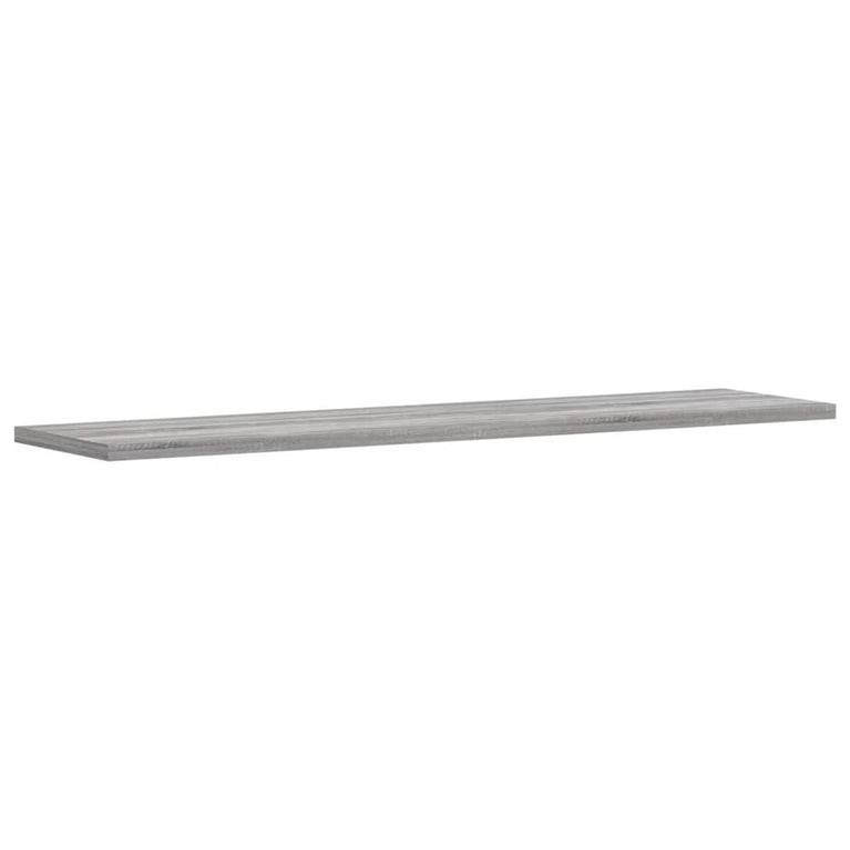 Wandschappen 4 st 80x20x1,5 cm bewerkt hout grijs sonoma eiken