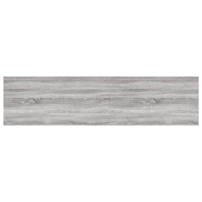 Wandschappen 4 st 80x20x1,5 cm bewerkt hout grijs sonoma eiken