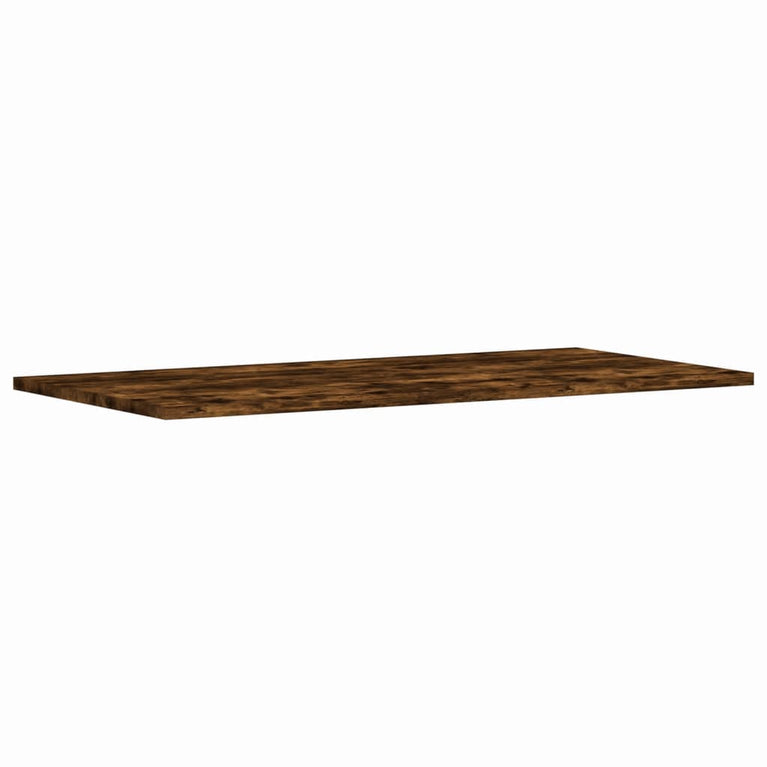 Wandschappen 4 st 80x40x1,5 cm bewerkt hout gerookt eikenkleur