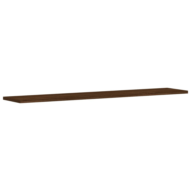Wandschappen 4 st 100x20x1,5 cm bewerkt hout bruineikenkleurig