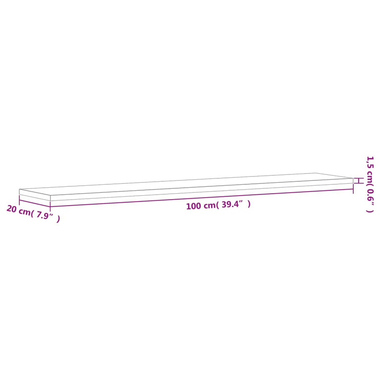 Wandschappen 4 st 100x20x1,5 cm bewerkt hout bruineikenkleurig