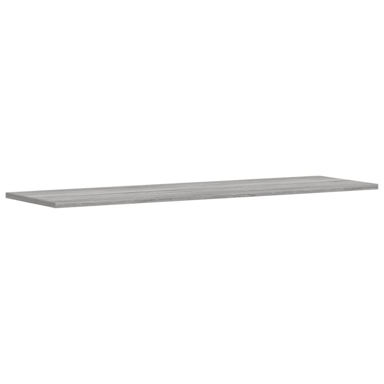 Wandschappen 4 st 100x30x1,5 cm bewerkt hout grijs sonoma eiken