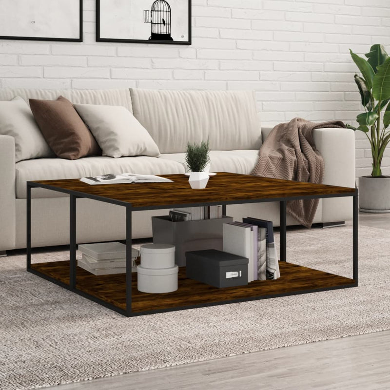 Wandschappen 4 st 100x50x1,5 cm bewerkt hout gerookt eikenkleur