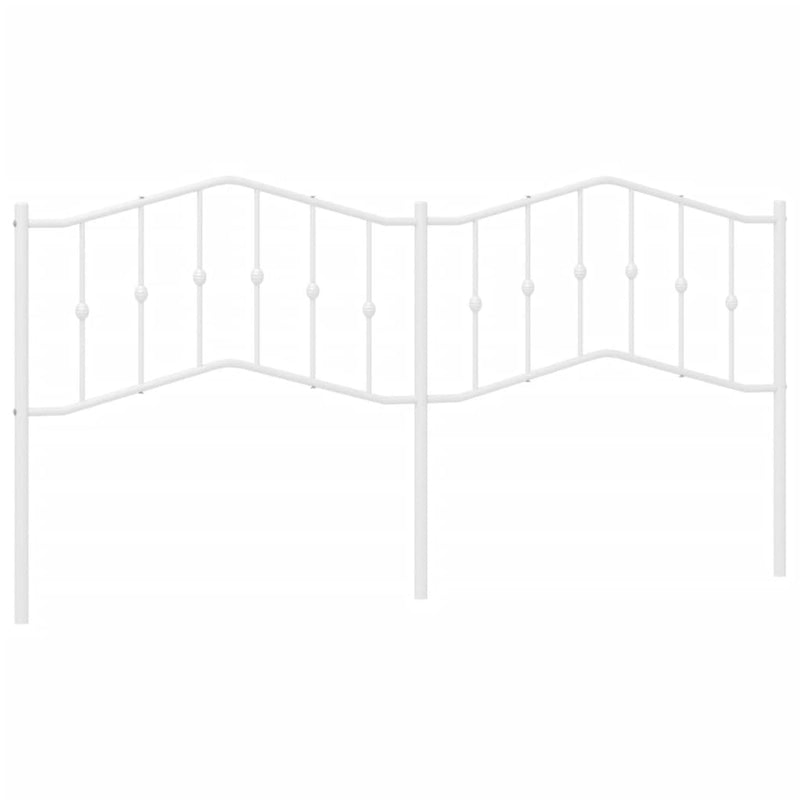 Hoofdbord 200 cm metaal wit