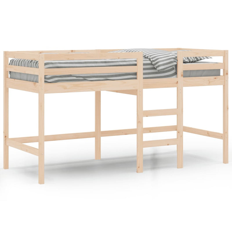 Kinderhoogslaper met ladder 90x200 cm massief grenenhout MeubelReus