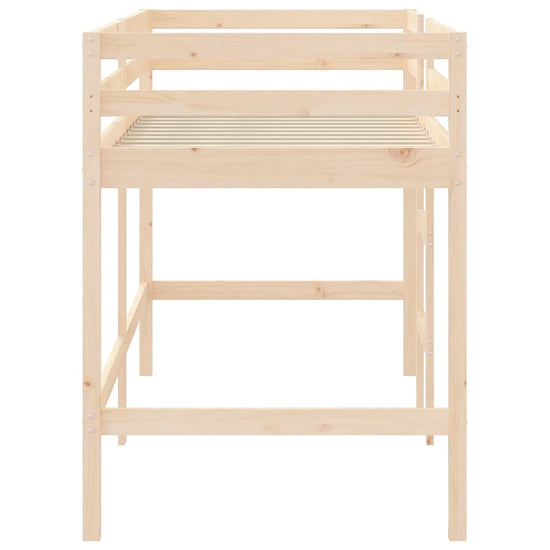Kinderhoogslaper met ladder 90x200 cm massief grenenhout MeubelReus