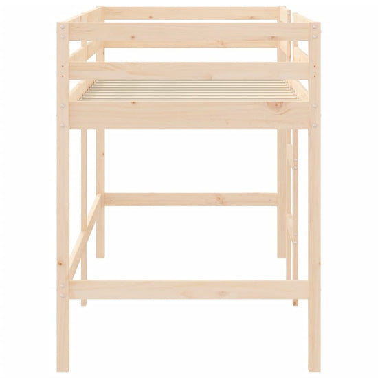 Kinderhoogslaper met ladder 90x190 cm massief grenenhout MeubelReus