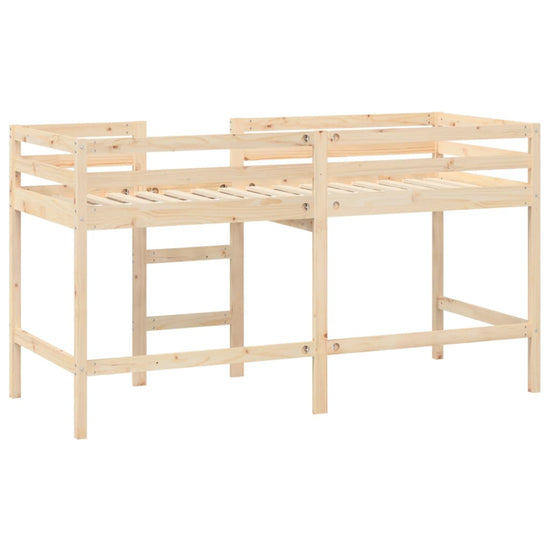 Kinderhoogslaper met ladder 90x190 cm massief grenenhout MeubelReus